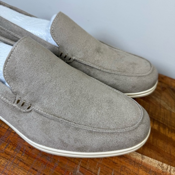 Old Money Men's Tan Suede Loafers, Size 44 - Picture 2 of 6